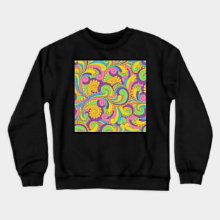 Hippie Love Paisley Mod Crewneck Sweatshirt